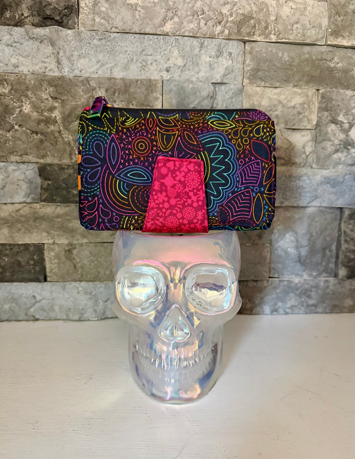 Bright Rainbow Pearl Wallet Clutch
