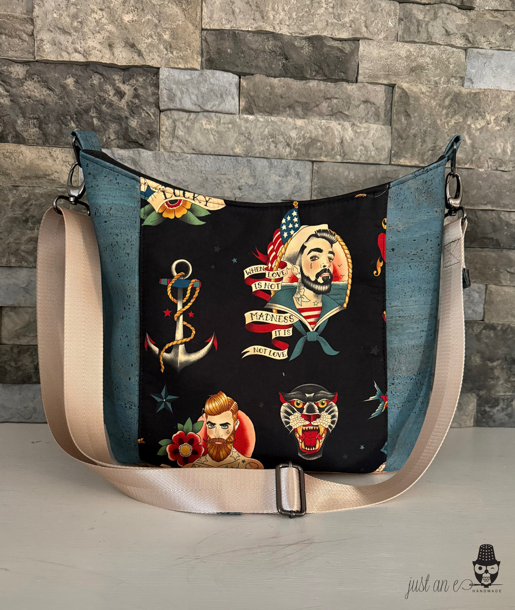 Tattoo-Inspired Hobo Bag