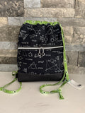 Nerdy Science Drawstring Backpack