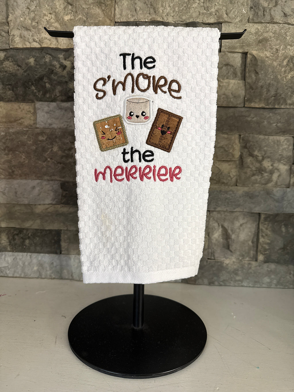 The S'more the Merrier Embroidered Towel