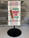 Dashing Through the Dough Embroidered Towel