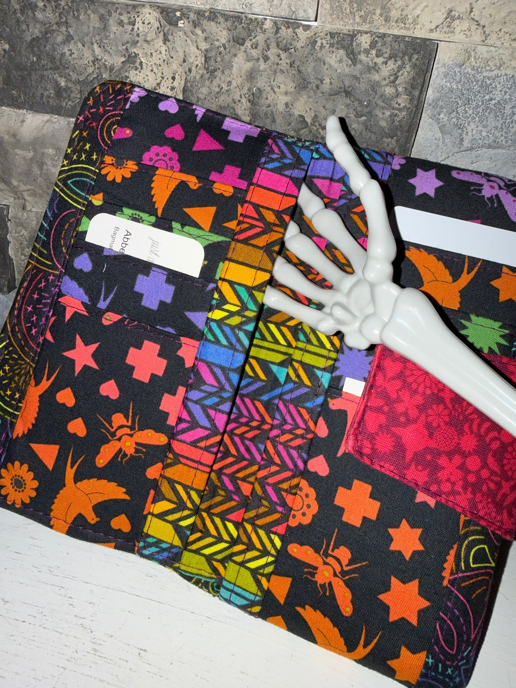 Bright Rainbow Pearl Wallet Clutch
