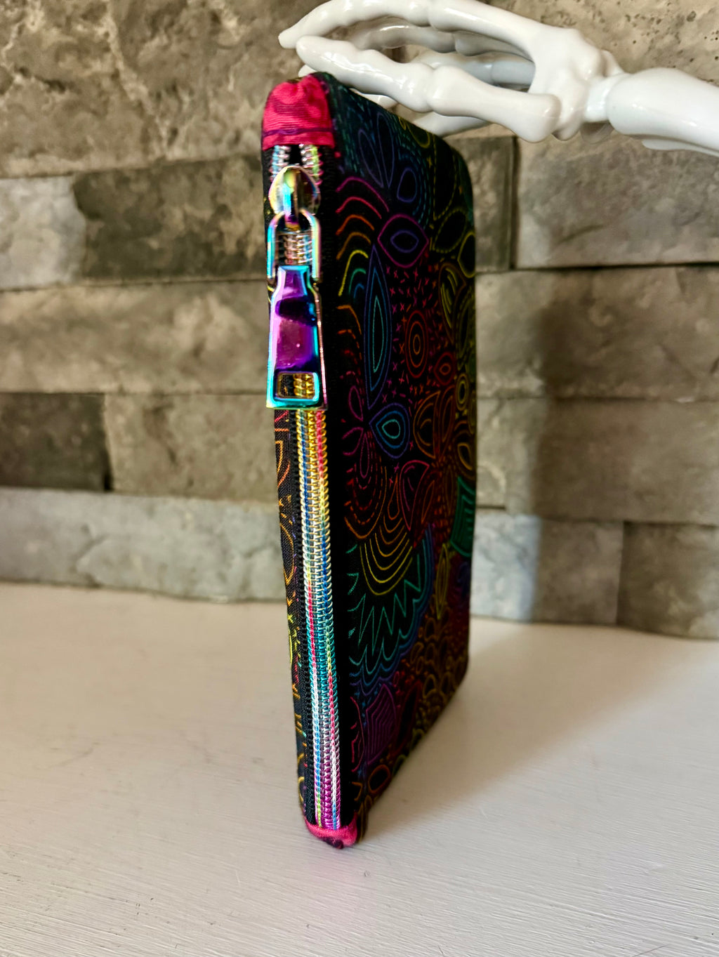 Bright Rainbow Pearl Wallet Clutch
