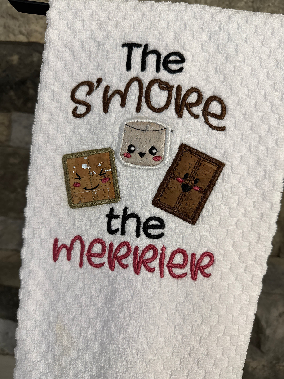 The S'more the Merrier Embroidered Towel