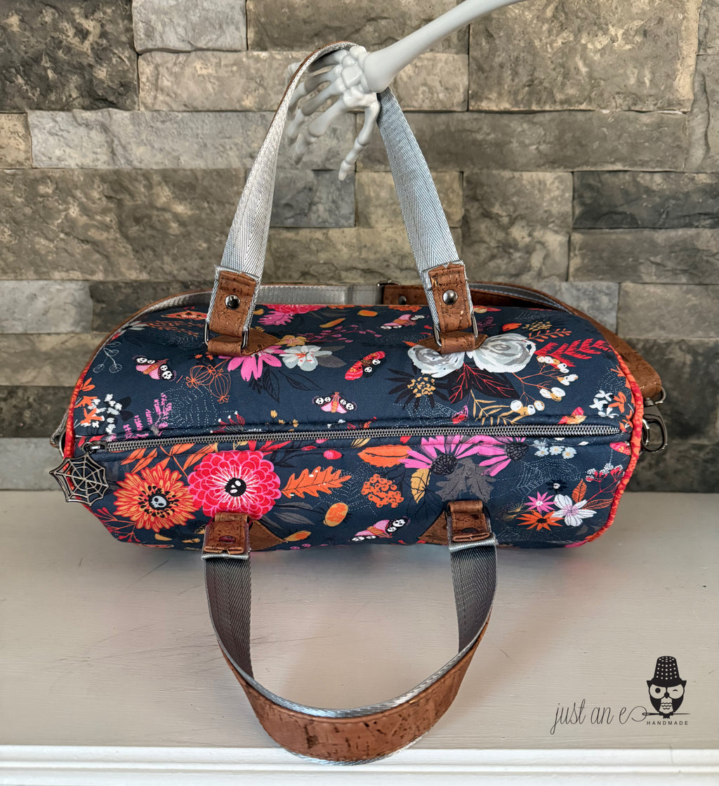 Autumn Floral Barrel Bag