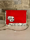 The Rots Skull Print Bag - Cork and Cotton Shoulder Bag