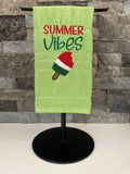 Summer Vibes Embroidered Towel