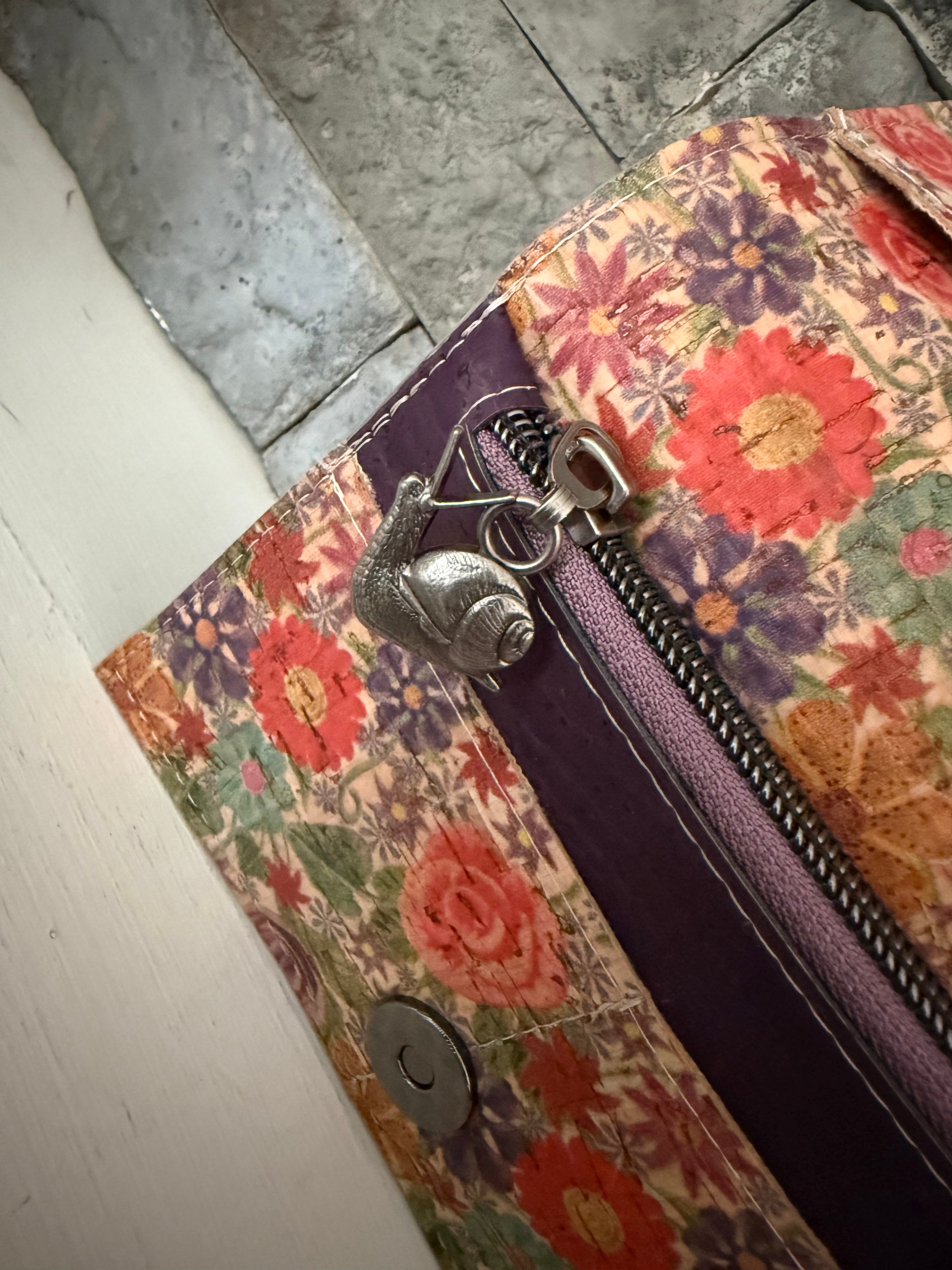 Floral Cork Discovery Wallet