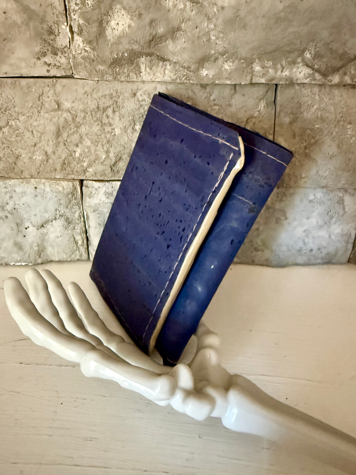 Denim Cork Trifold Wallet