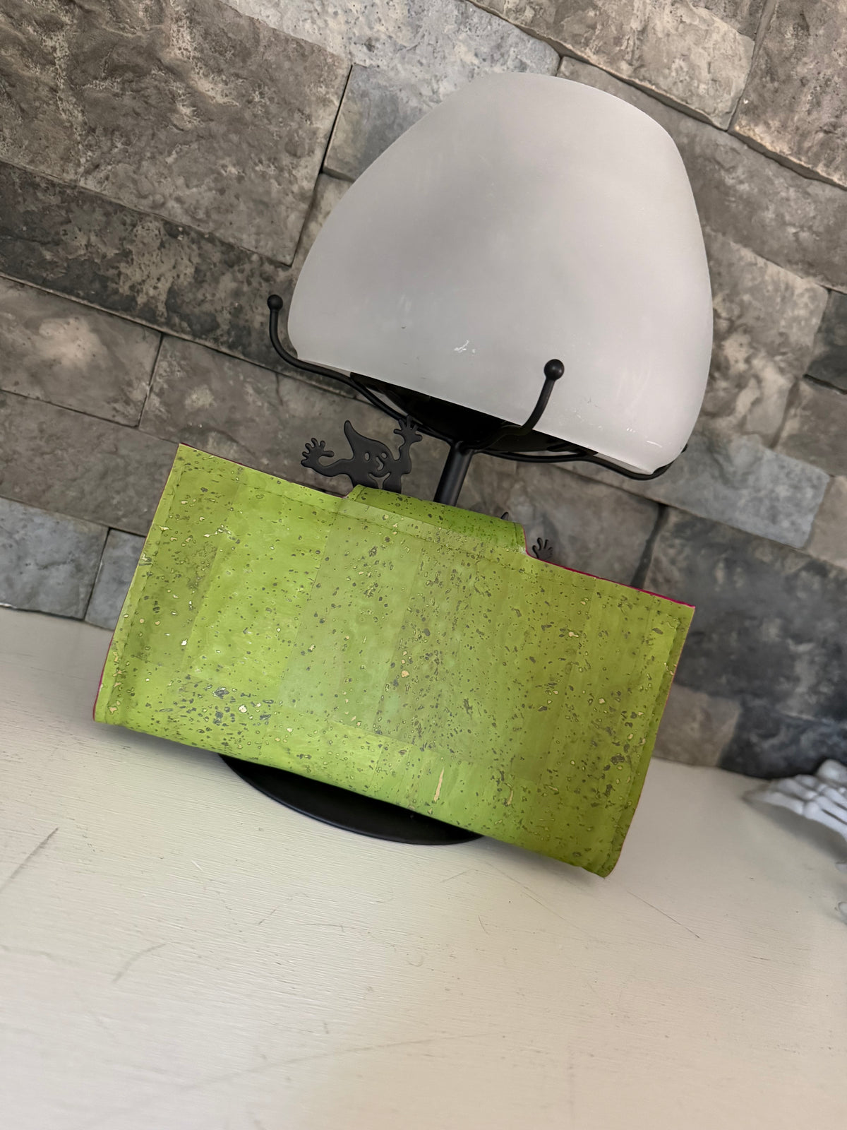 Lime Green Cork Clarity Wallet