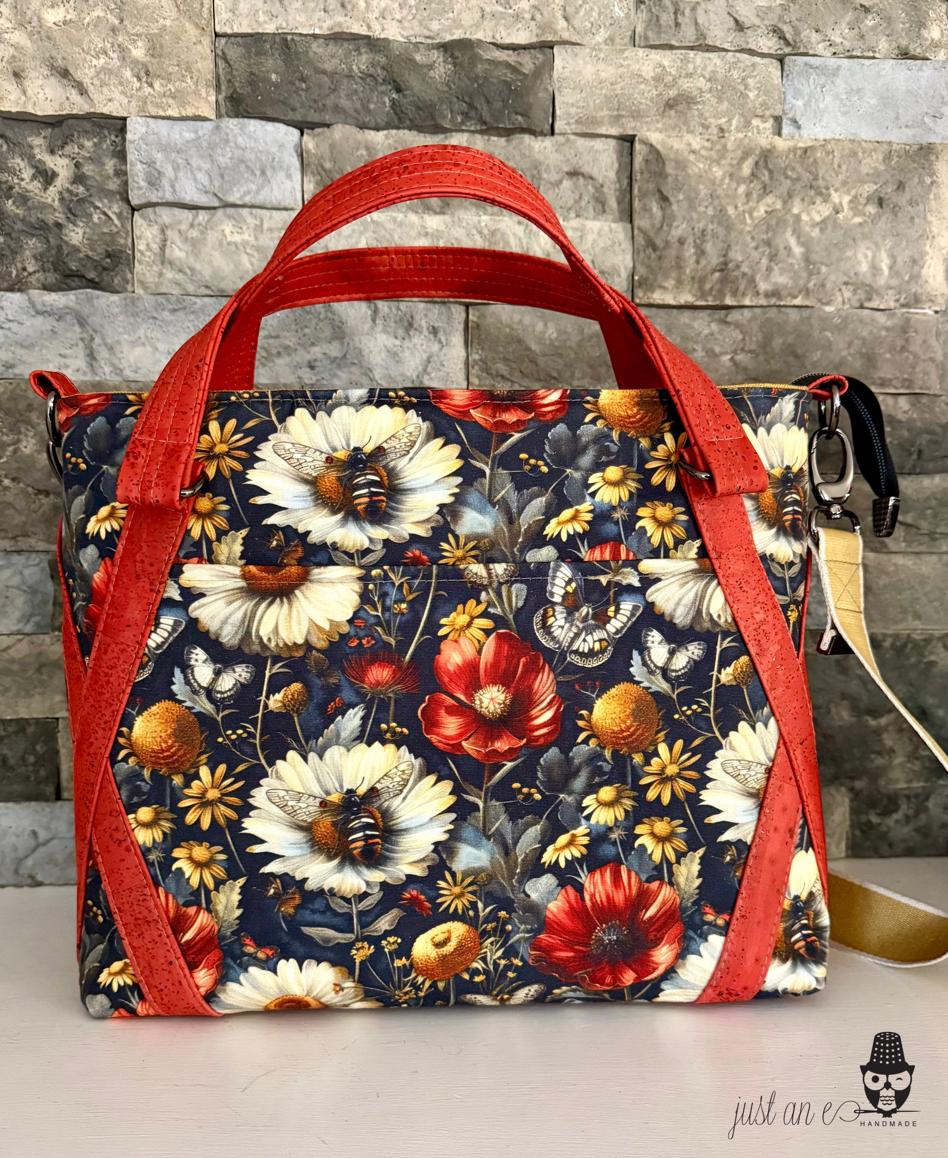 Floral Bees and Moths Bag