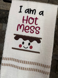 I’m a Hot Mess - S’more Embroidered Towel