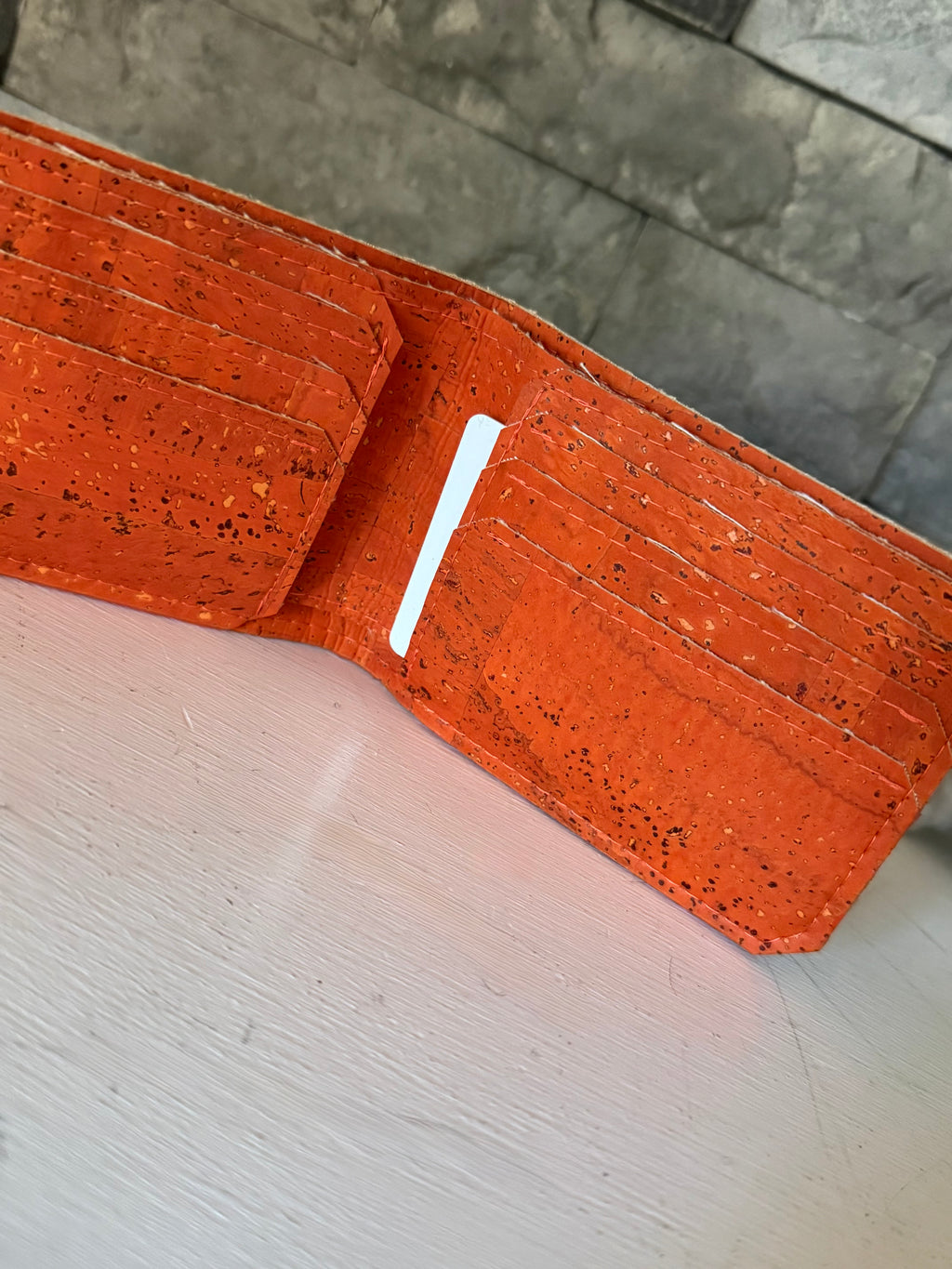 Orange Cork Bifold Wallet
