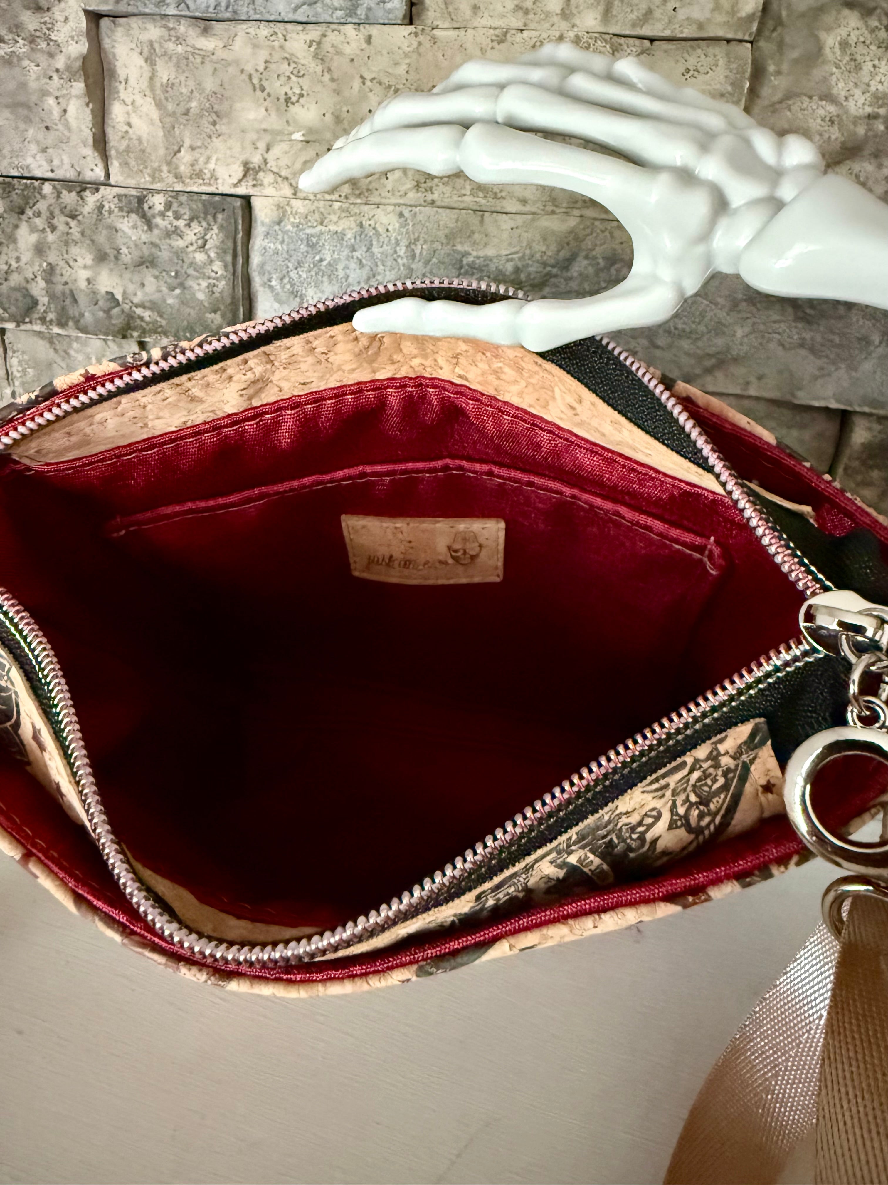 Cork Mini Box Tote Crossbody Bag