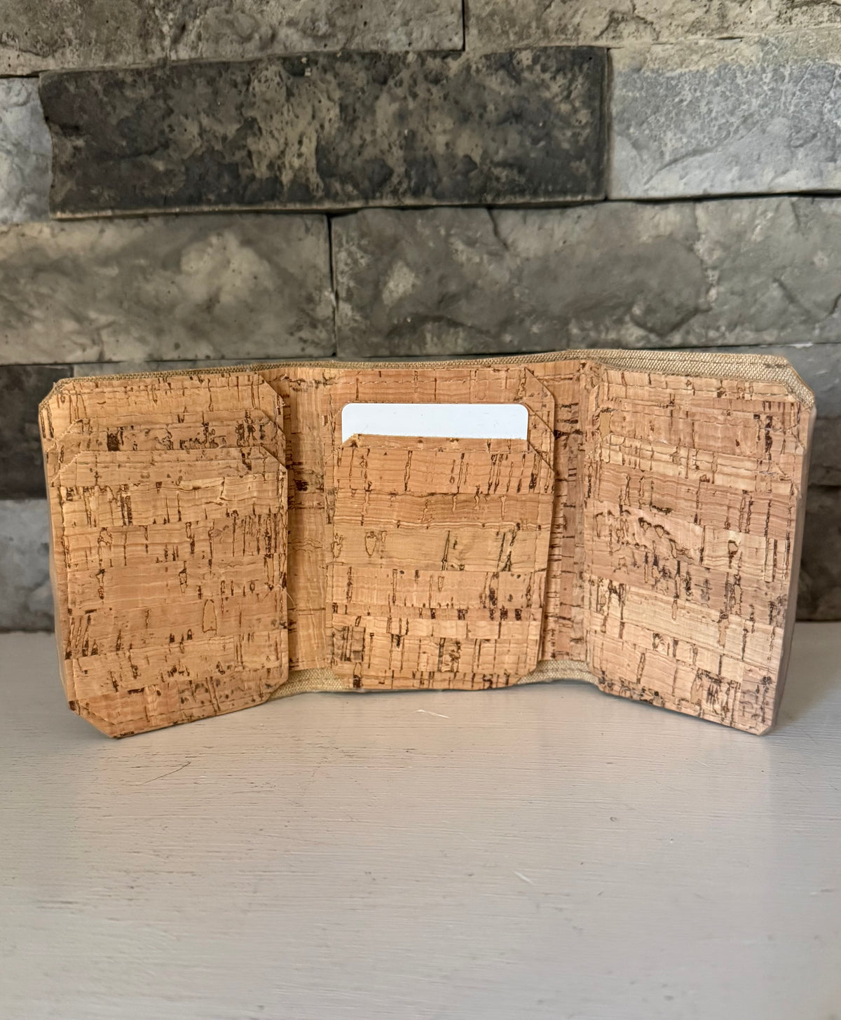 Natural Cork Trifold Wallet