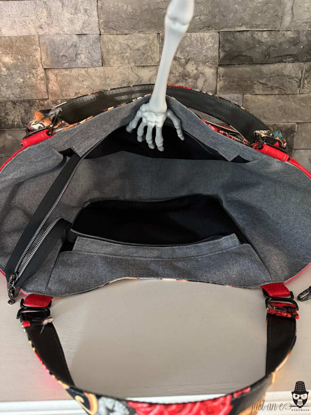 Dia de los Muertos Zip Top Tote