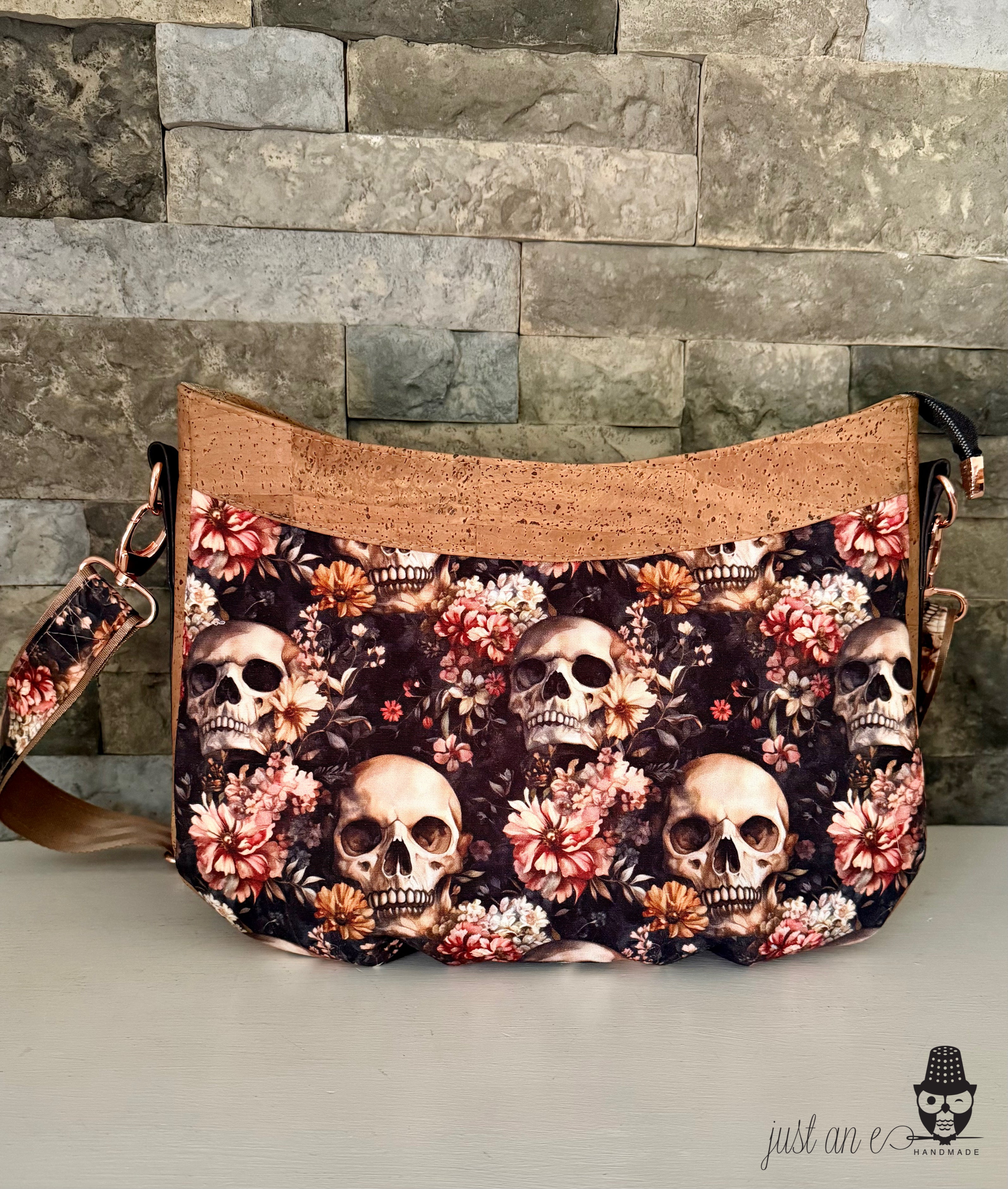 Earthy Skulls Crossbody Bag