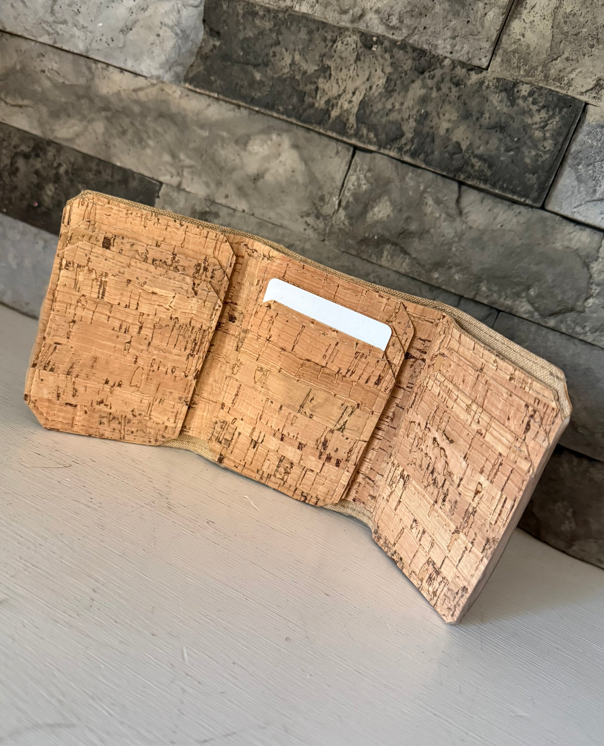 Natural Cork Trifold Wallet