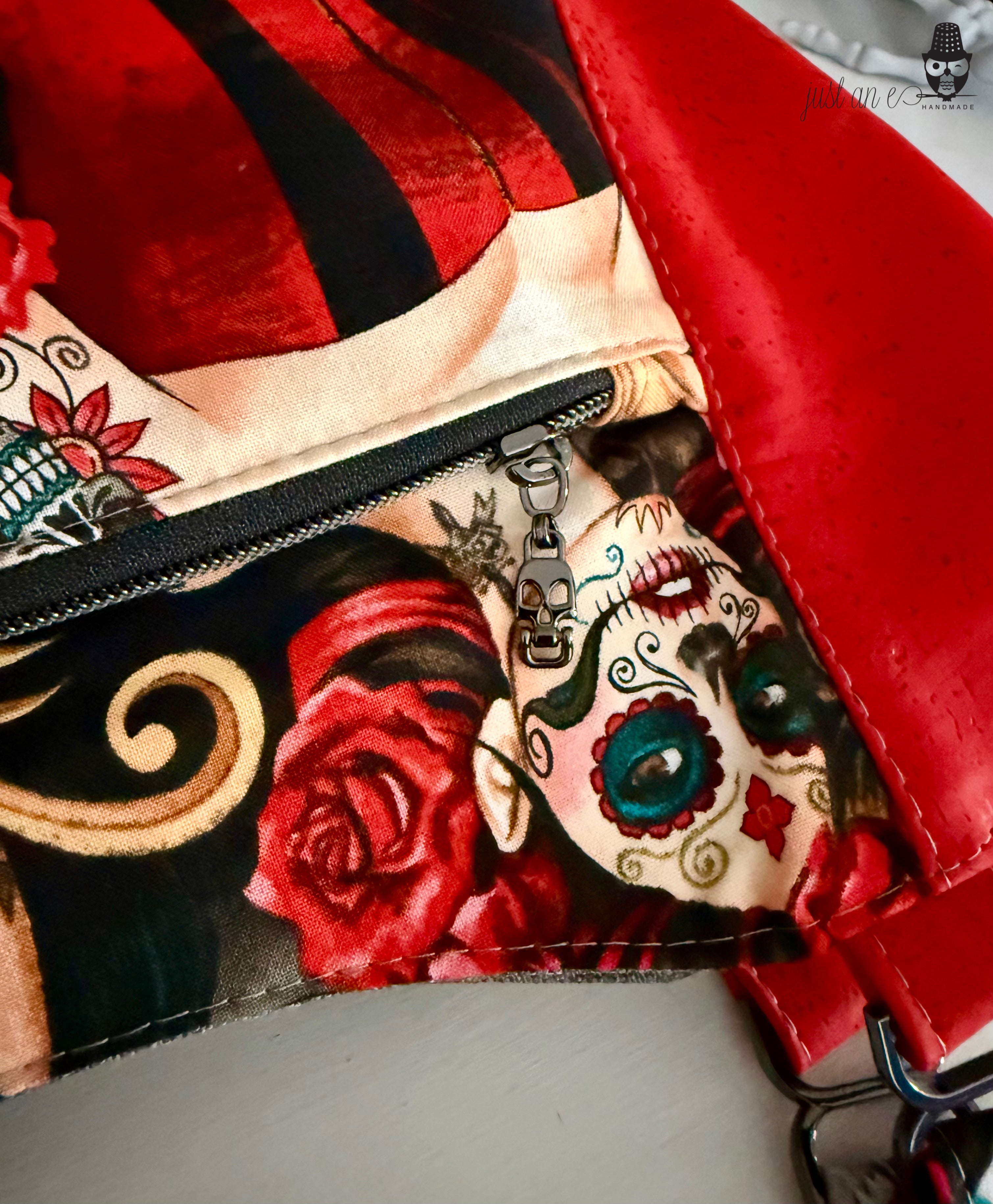 Dia de los Muertos Zip Top Tote