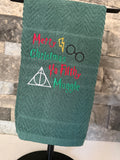 Christmas Movies Towel -  Embroidered Towel