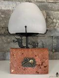 Bronze Metallic Marble Cork Discovery Wallet with Spider and Web Front Embellishment