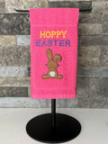 Hoppy Easter Embroidered Towel