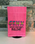 Gen X: Sick of Everyone's Bullshit - Embroidered Towel