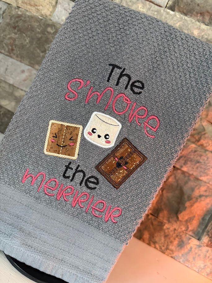 The S'more the Merrier Embroidered Towel