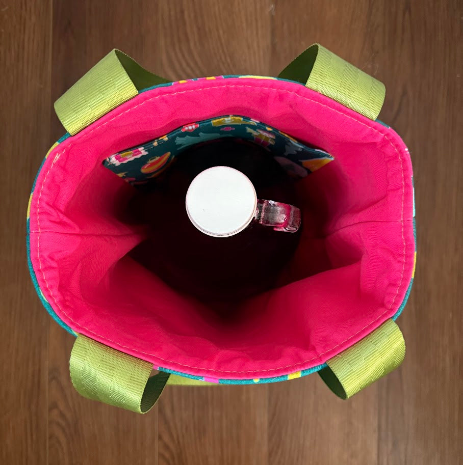 Wine Tote  - Growler Tote - Holiday Wine Tote