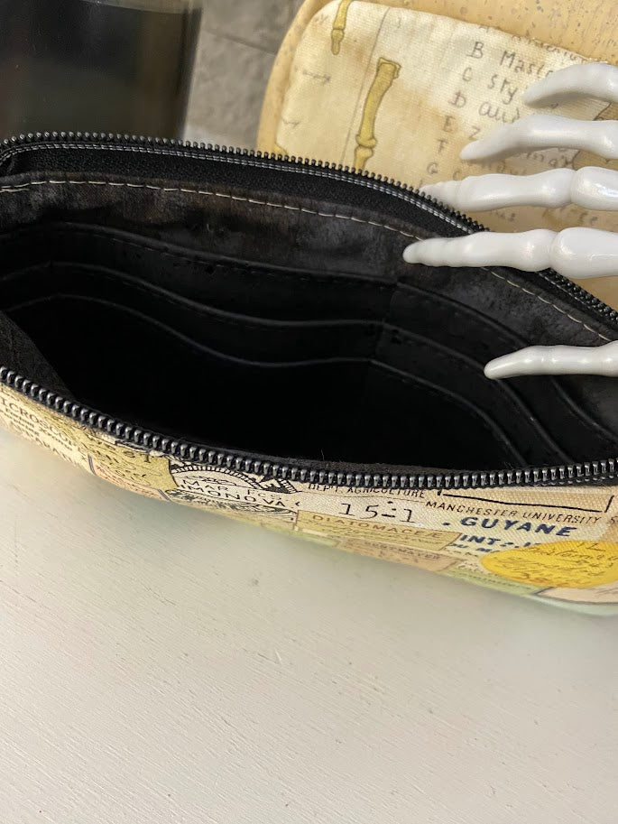 Skeletal Canvas and Cork Convertible Bag