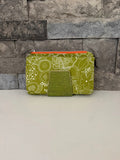 Green Floral Wallet Clutch