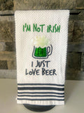 St. Patrick's Day Embroidered Towel