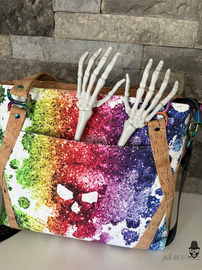 Rainbow Skull Satchel