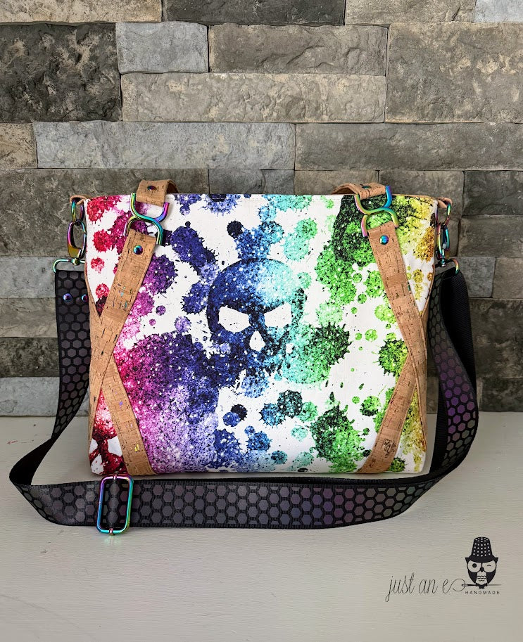 Rainbow Skull Satchel