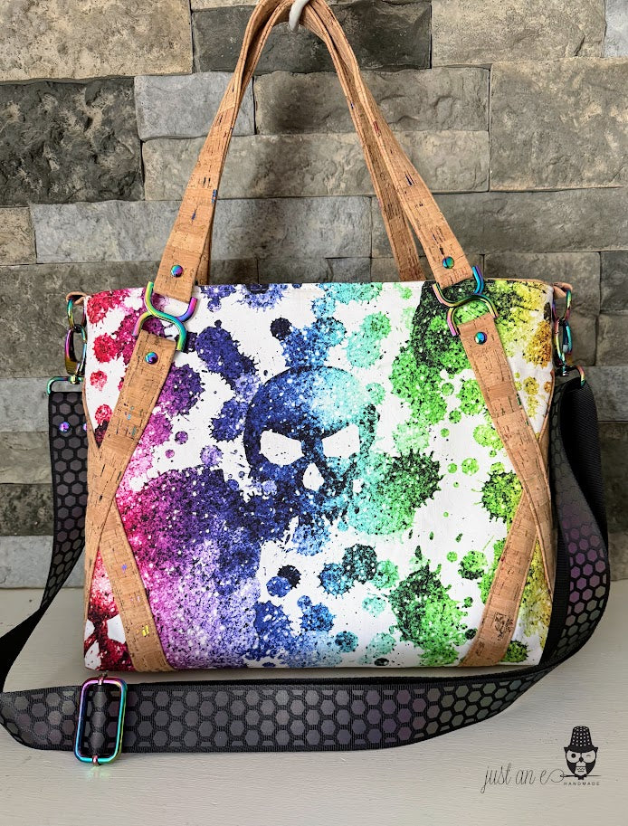Rainbow Skull Satchel