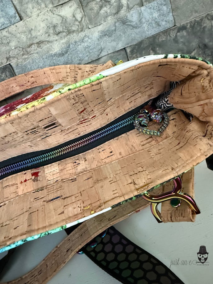Rainbow Skull Satchel
