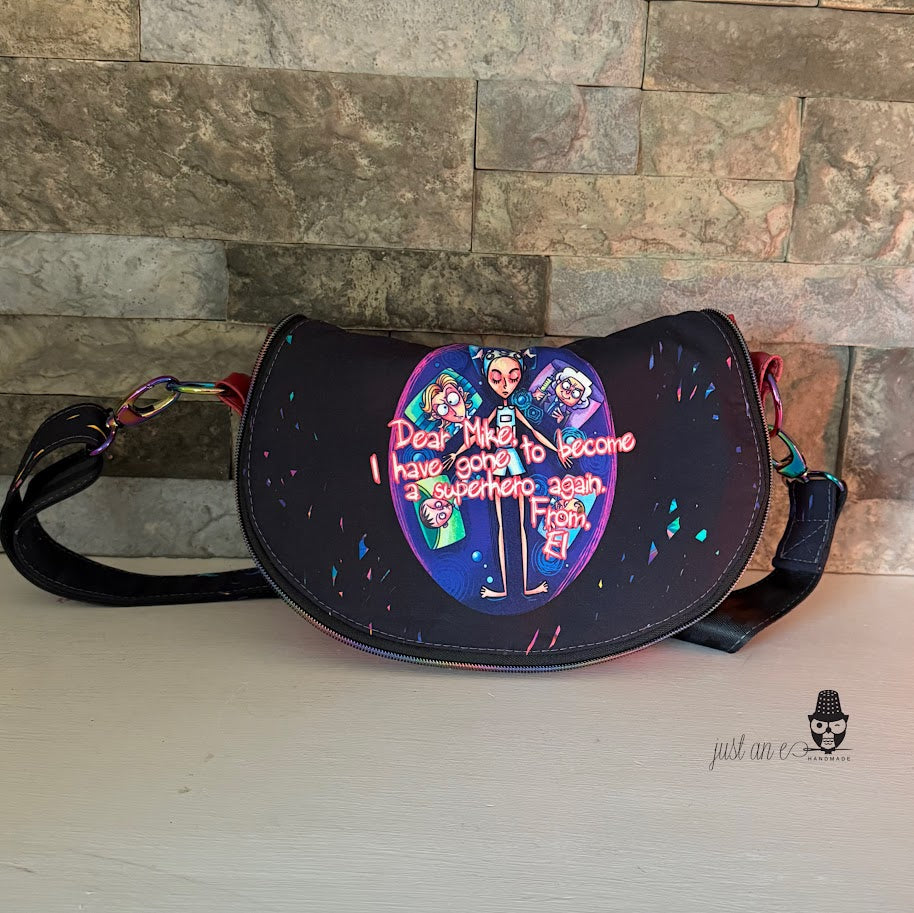 Superhero Stranger Things-inspired Retro Crossbody Bag