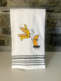 No Shame Banana Embroidered Towel