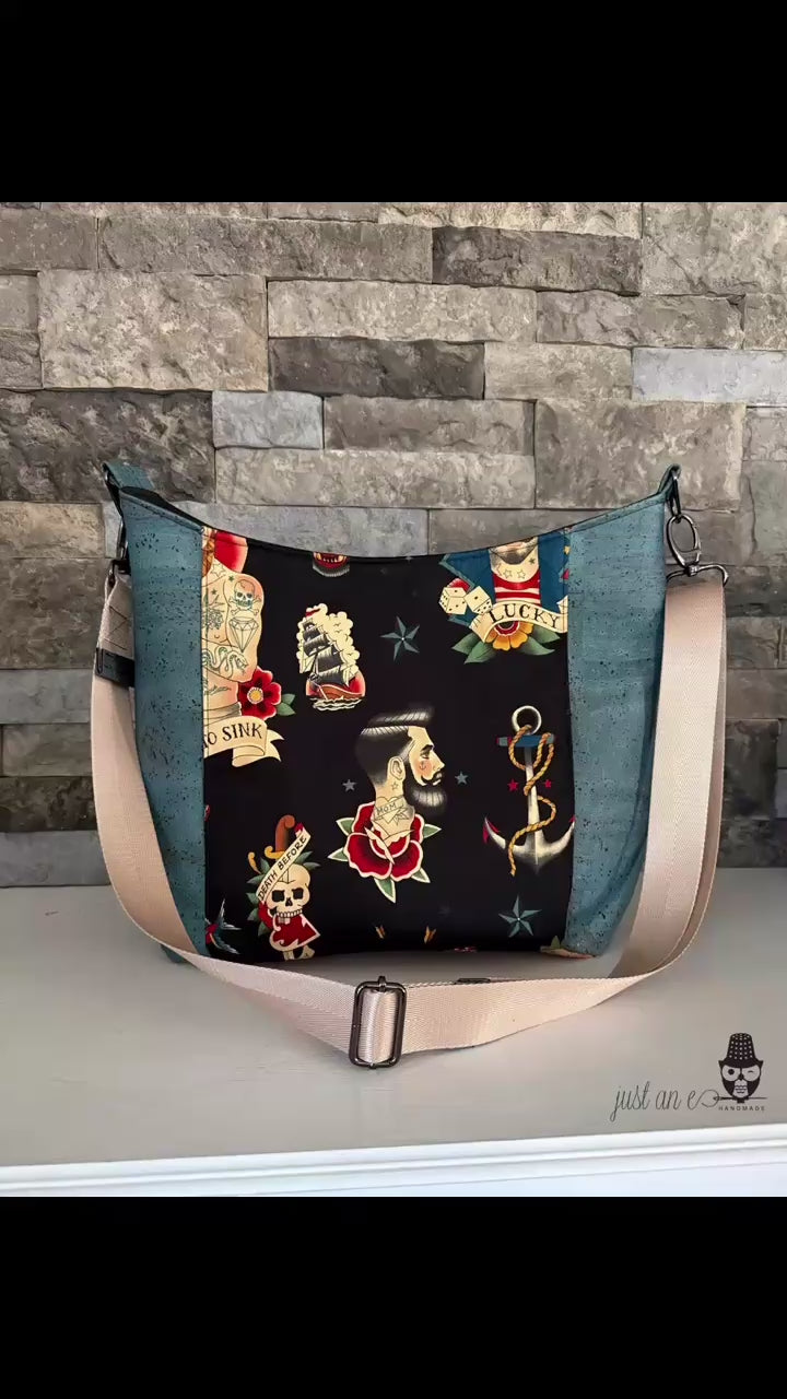 Tattoo-Inspired Hobo Bag